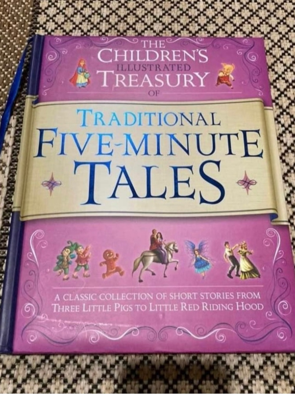 Traditional Five-Minute Tales Children's Story Book - Purple